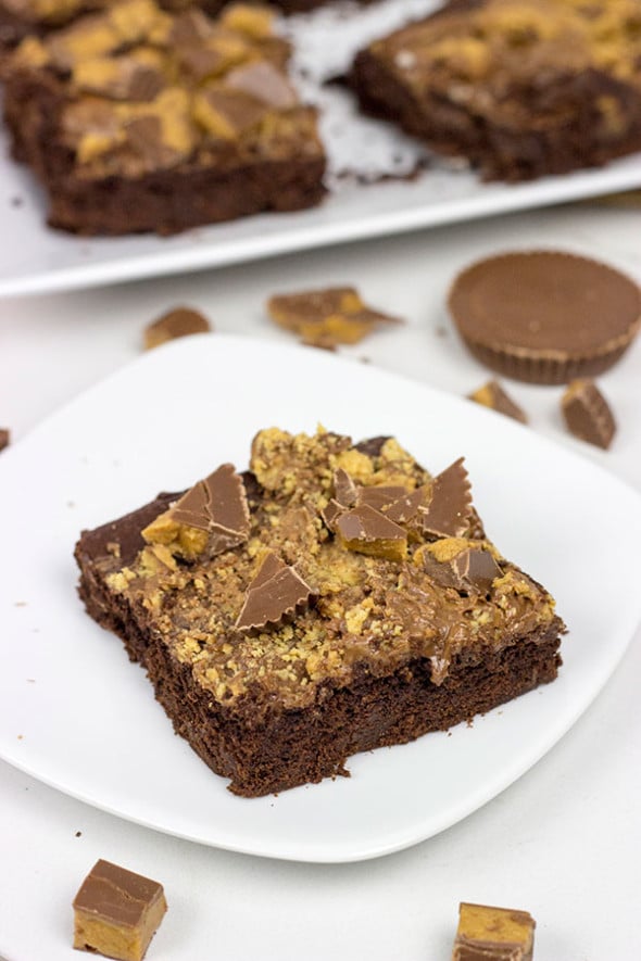 Easy Peanut Butter Cup Brownies
