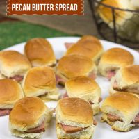 Tasty Ham Sliders with Pecan Butter Spread #HolidayButter #shop