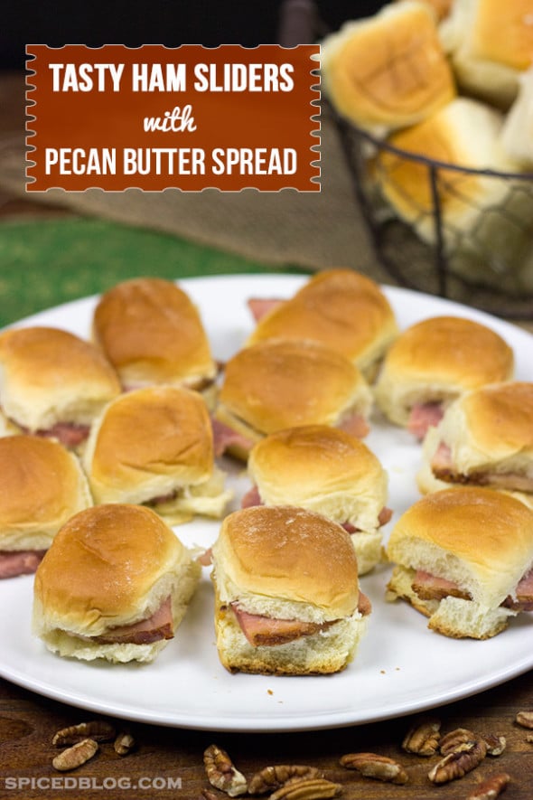 Tasty Ham Sliders with Pecan Butter Spread #HolidayButter #shop