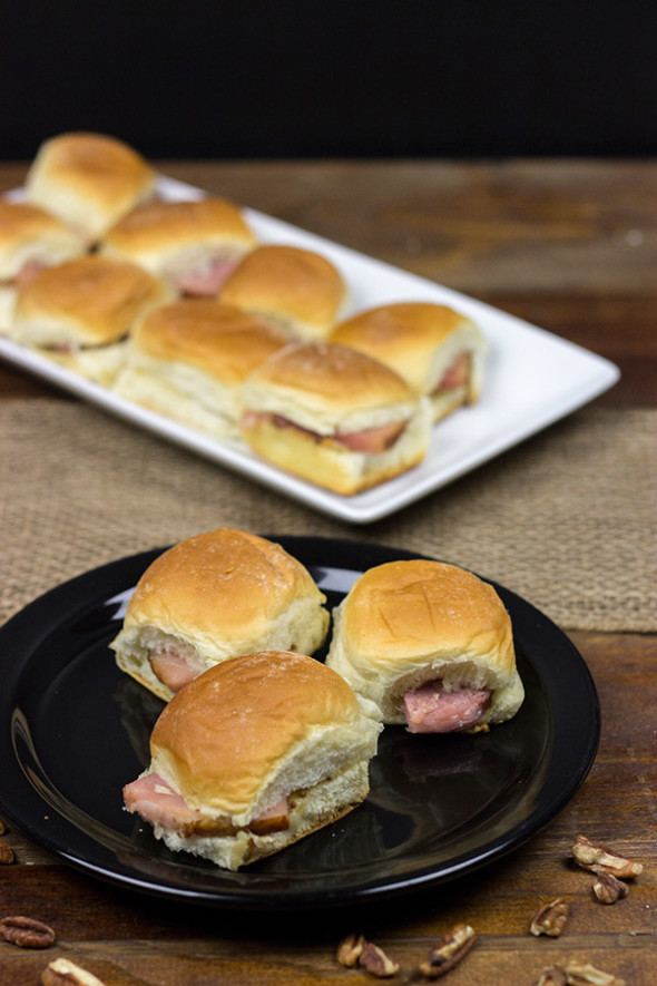 Tasty Ham Sliders with Pecan Butter Spread #HolidayButter #shop