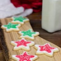 Classic Christmas Cookies: Thin butter cookie topped with icing and festive decorations