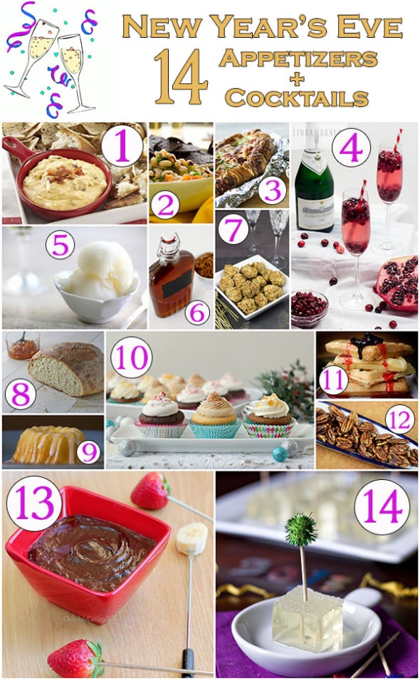 14 Appetizers and Cocktails for New Year's Eve