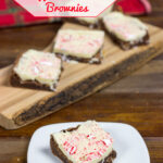 White Chocolate Peppermint Bark Brownie Bars #HolidayAdvantEdge #shop