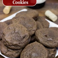 Dark Chocolate Cabernet Cookies | Spicedblog.com