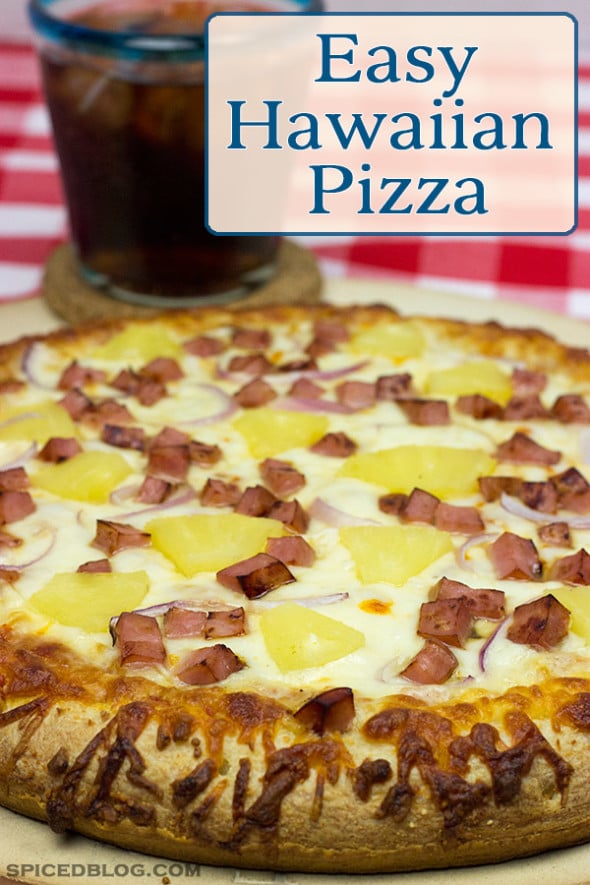 Easy Hawaiian Pizza using DiGiorno #GameTimeGoodies, #shop, #cbias