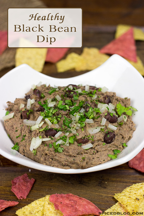 Delicious (and Healthy!) Black Bean Dip | Spicedblog.com