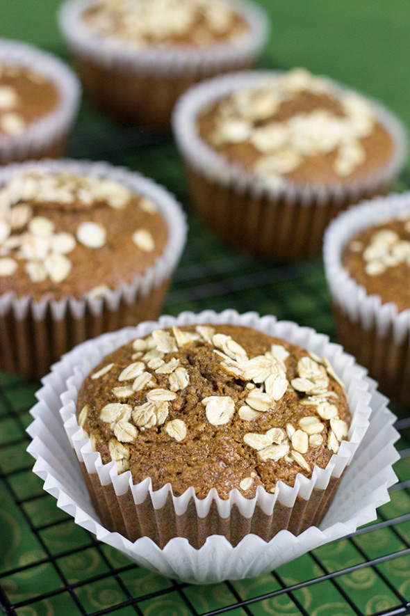 Oat Bran Muffins | Spicedblog.com