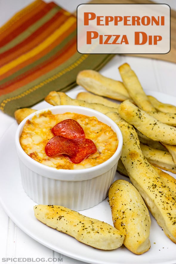 Pepperoni Pizza Dip | Spicedblog.com