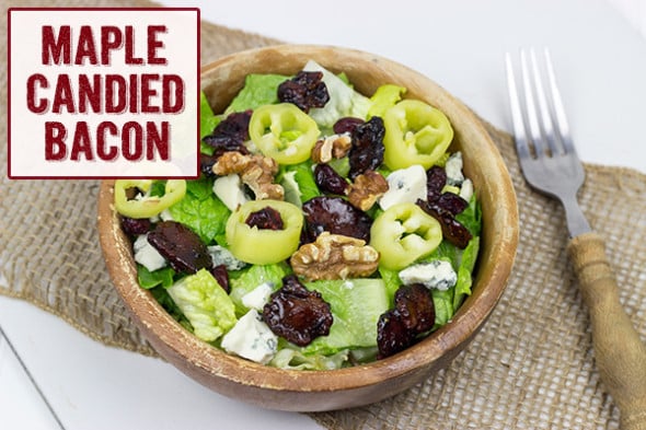 Salad with Maple Candied Bacon