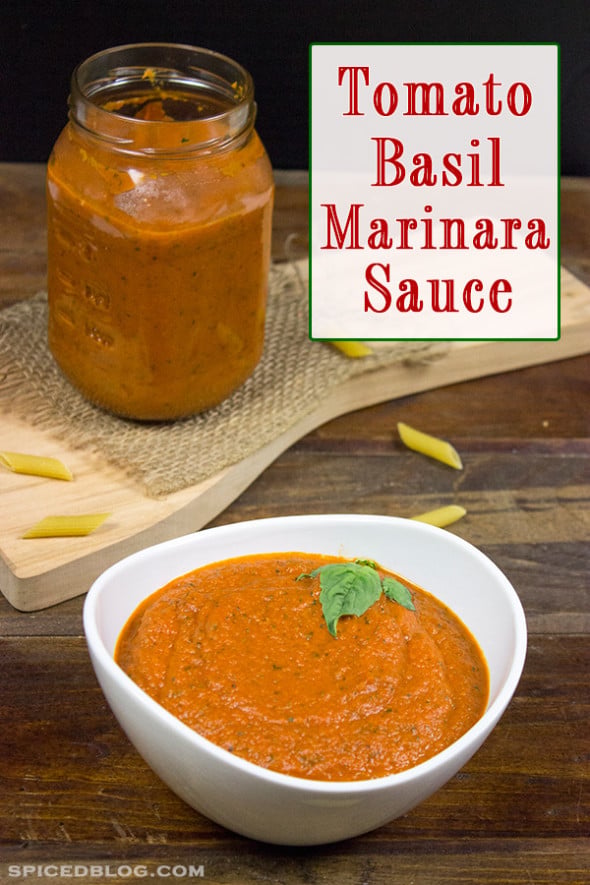 Tomato Basil Marinara Sauce | Spicedblog.com