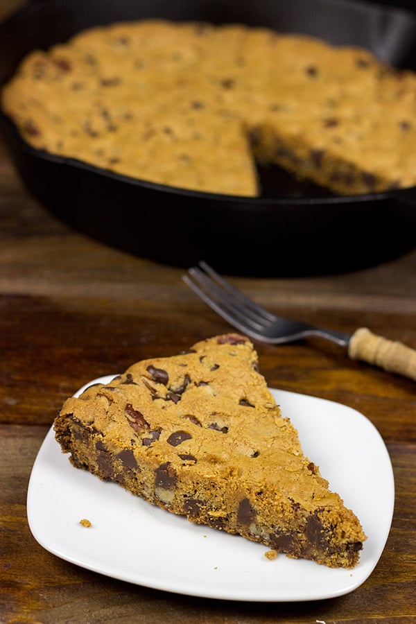 Cast Iron Skillet Chocolate Chip Cookie
