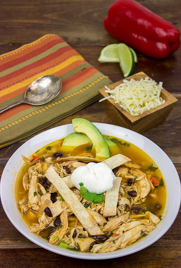 Fiesta Chicken Tortilla Soup | Spicedblog.com