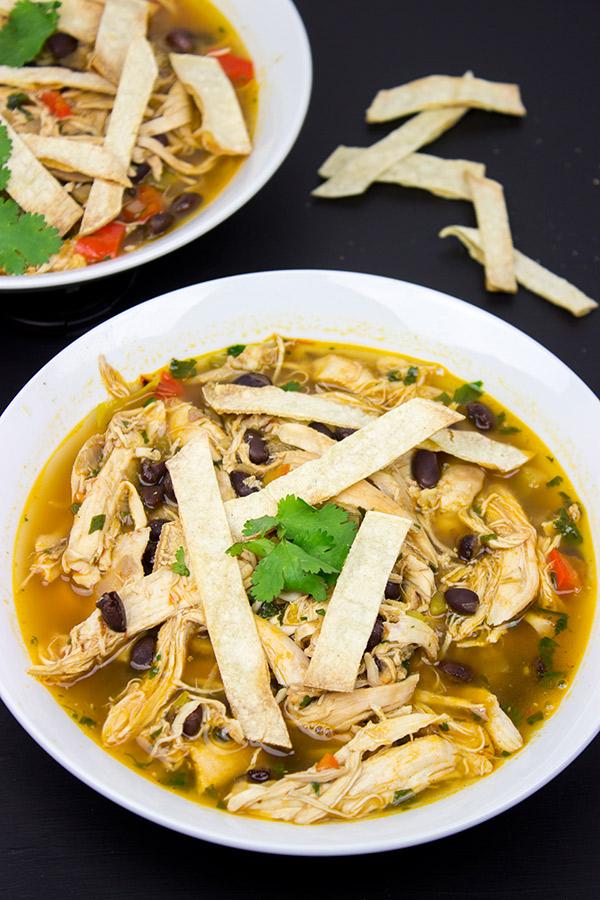 Fiesta Chicken Tortilla Soup | Spicedblog.com