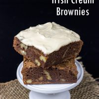 Frosted Irish Cream Brownies | Spicedblog.com