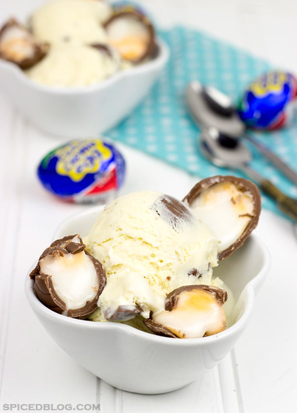 Cadbury Creme Egg Ice Cream | Spicedblog.com
