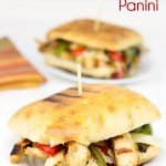 Loaded with grilled, marinated chicken, sauteed onions and peppers, and a handful of Monterey Jack cheese, this Chicken Fajita Panini is one delicious sandwich!