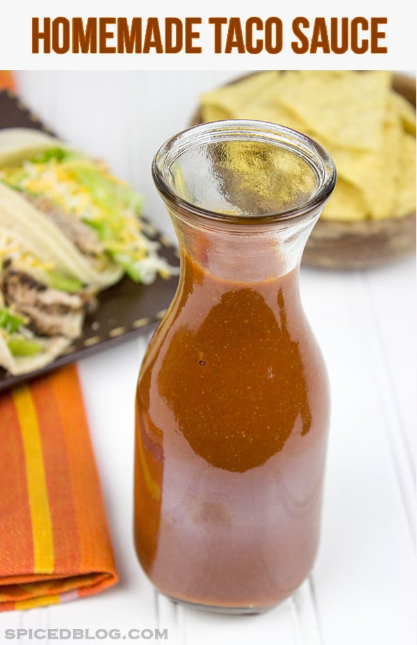 You'll be amazed at how easy it is to make this delicious Homemade Taco Sauce!