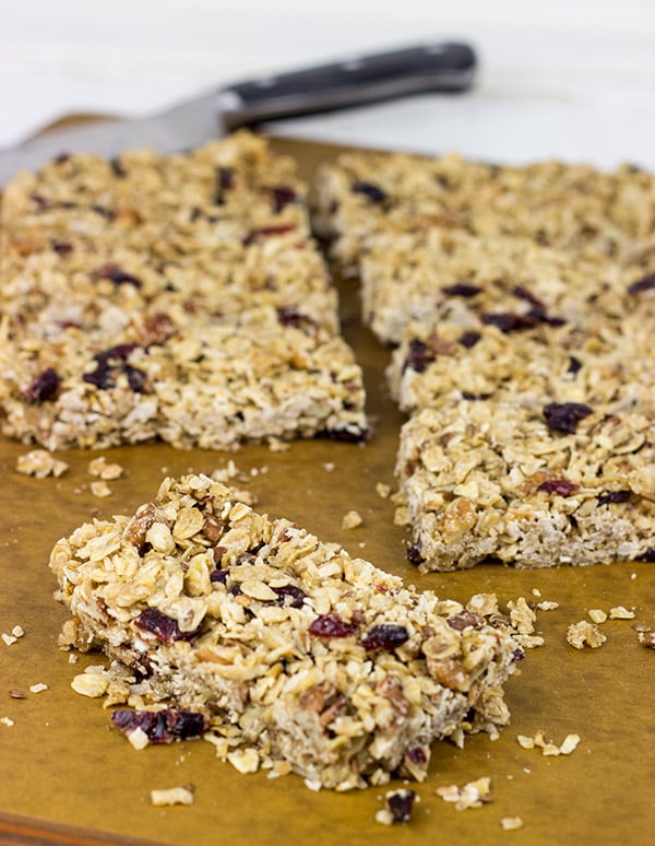 Maple Pecan Coconut Granola Bars