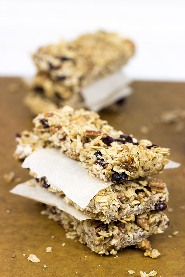 Maple Pecan Coconut Granola Bars