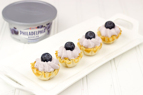 No-Bake Blueberry Cheesecake Bites: These colorful bite-sized desserts only take a few minutes to make!