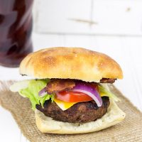 Ciabatta Bacon Cheeseburger | #SayCheeseburger #SoFabCon14