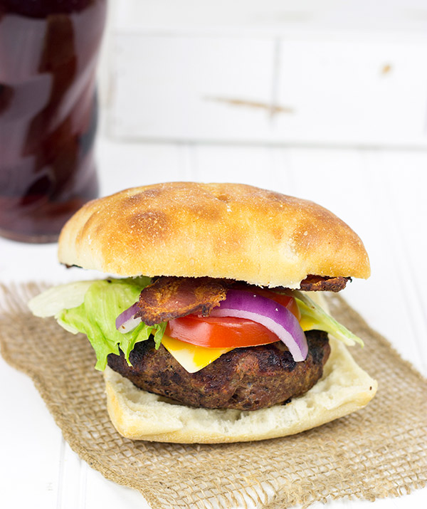 Ciabatta Bacon Cheeseburger | #SayCheeseburger #SoFabCon14