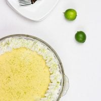 Classic Key Lime Pie: a tart key lime filling inside of a sweet graham cracker crust!