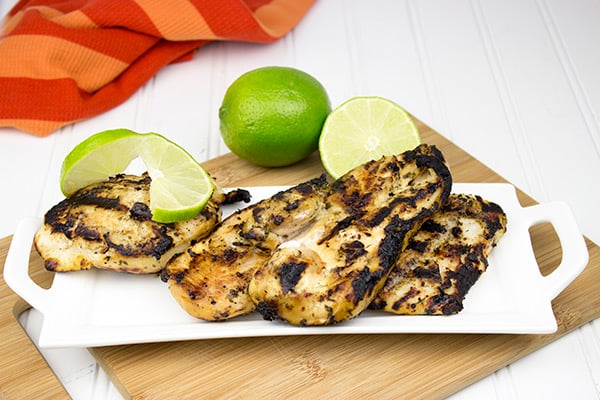 Margarita Grilled Chicken: This grilled chicken is marinated in your favorite margarita ingredients!