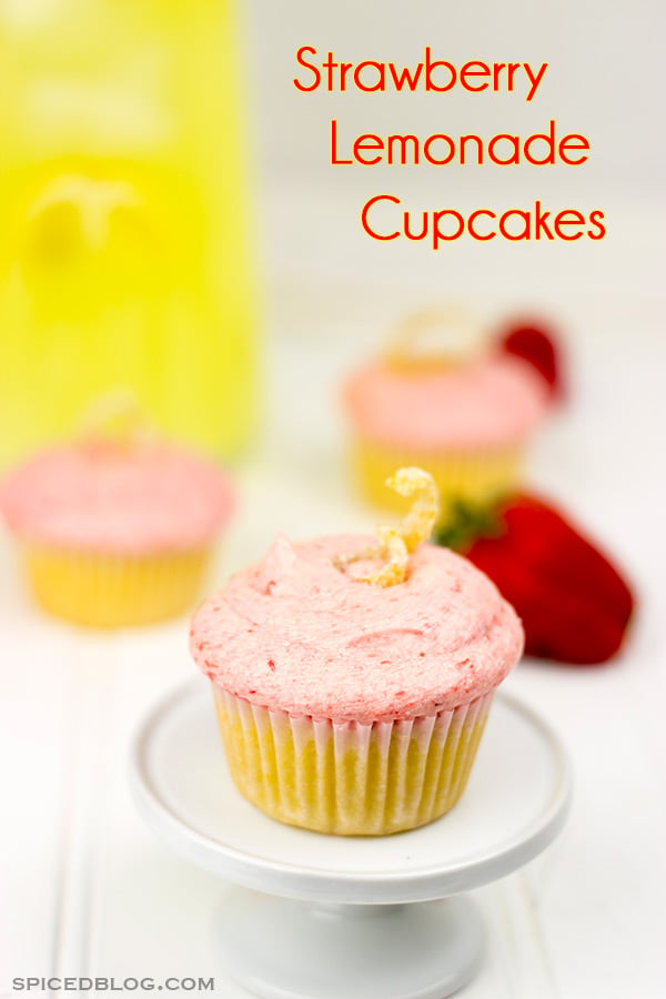 Strawberry Lemonade Cupcakes: These cupcakes are loaded with fresh strawberries and lemon juice to create the perfect summer dessert!