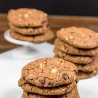 Looking for a fun twist on the classic chocolate cookie? | Dark Chocolate Chip + Hazelnut Cookies | Spicedblog.com