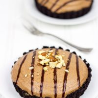 These Mini Chocolate Hazelnut Mousse Pies are creamy, chocolatey and chilled...they're perfect for a summer picnic or BBQ!