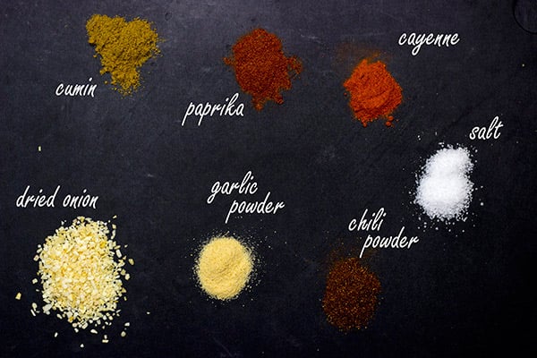 Spices for making Homemade Taco Sauce