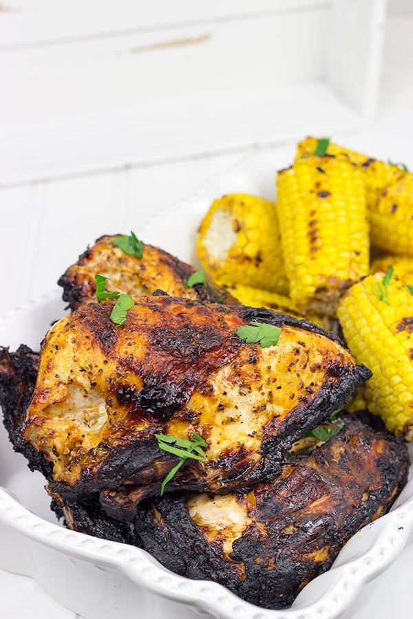 These BBQ Split Chicken Breasts are marinated overnight and then brushed with a barbecue basting sauce for ultimate levels of summer flavor!