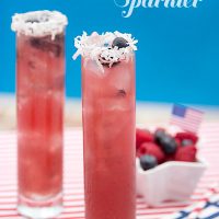 Summer is in full swing, so it's time to cool off with this Blueberry Coconut Sparkler!