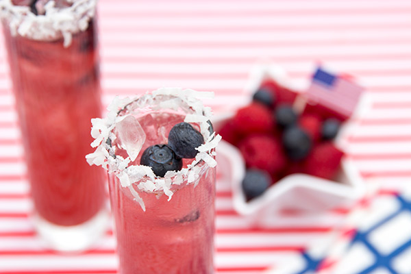 Summer is in full swing, so it's time to cool off with this Blueberry Coconut Sparkler!