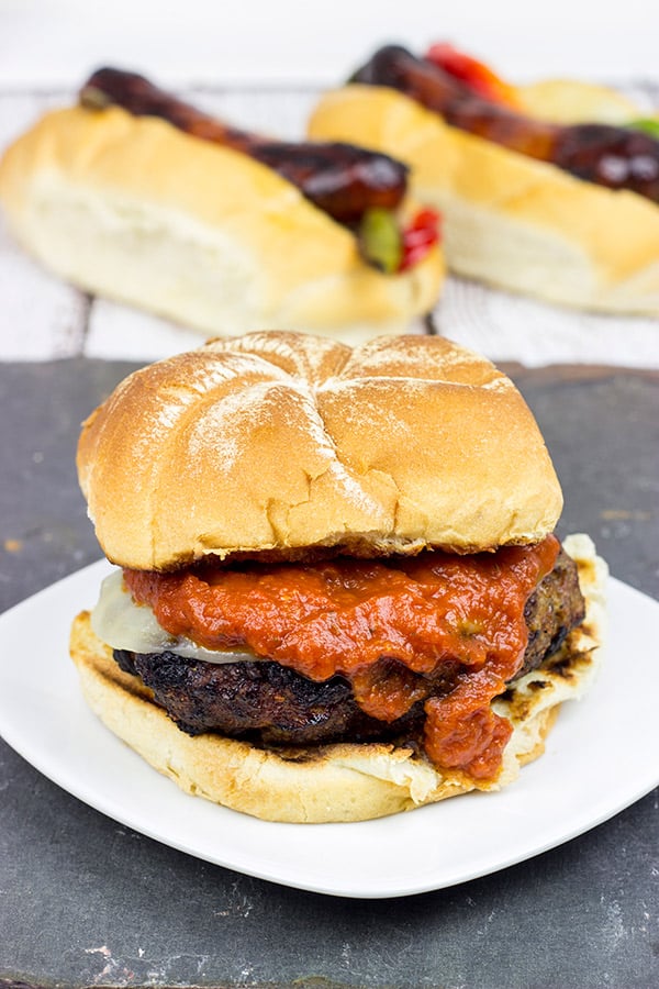 These fun and delicious Italian Meatball Burgers are just like your favorite Italian meatball...only grilled!