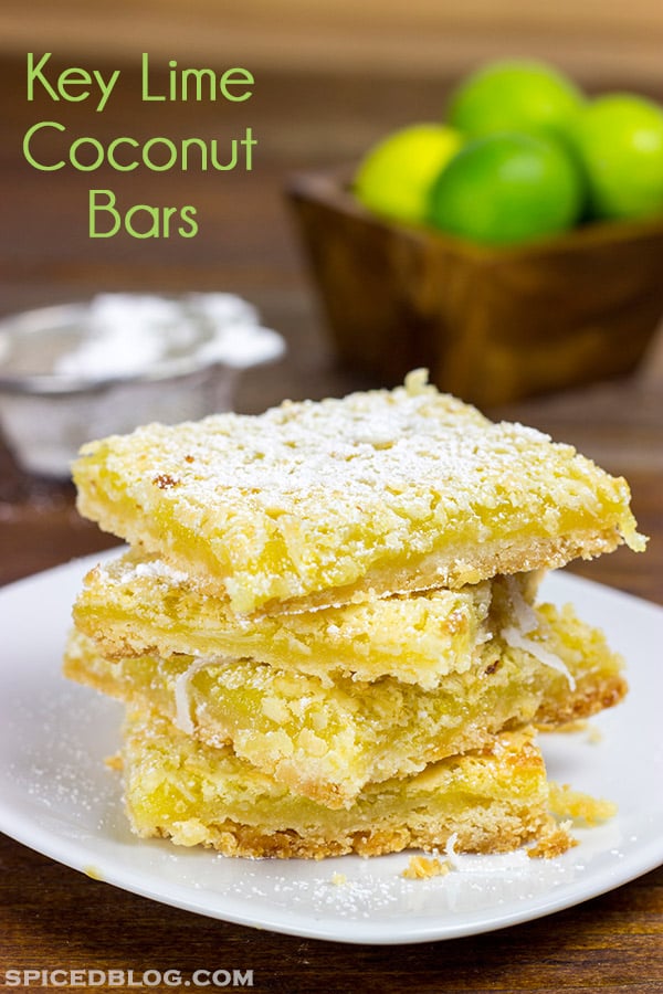 These Key Lime Coconut Bars are loaded with bright, tropical flavors...and they make for one heck of a delicious summer dessert!