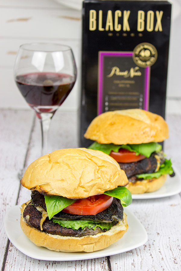 These Red Wine Portobello Burgers are incredibly tasty thanks to a quick (45 minute!) red wine marinade!