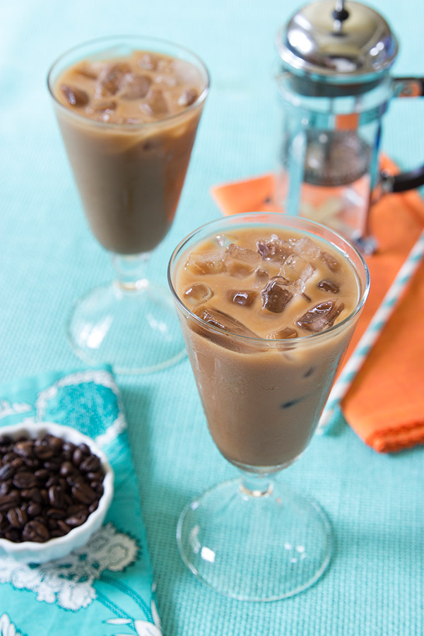 This Salted Caramel Mocha Iced Coffee is incredibly easy to make...and it's the perfect treat on a hot summer afternoon!