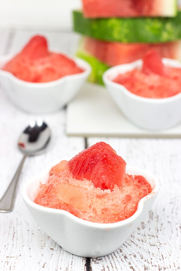 Shaved Watermelon is a 1-ingredient (yes, 1 ingredient!) dessert that's perfect for a hot summer day!