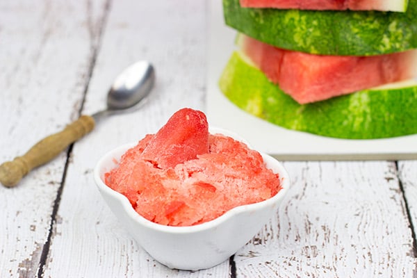 Shaved Watermelon is a 1-ingredient (yes, 1 ingredient!) dessert that's perfect for a hot summer day!