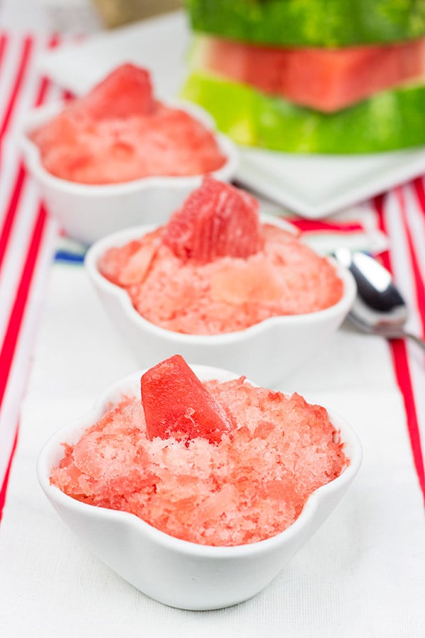 Shaved Watermelon is a 1-ingredient (yes, 1 ingredient!) dessert that's perfect for a hot summer day!