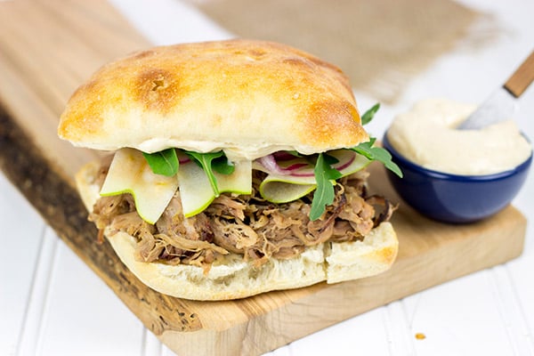 The Upstater Pulled Pork Sandwich is what happens when a classic Southern sandwich lands in upstate New York. It's unique...and absolutely delicious!