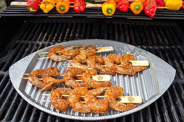 Get tailgating season started off right with this tasty Cajun Grilled Shrimp with Spicy Dipping Sauce!