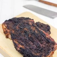 Rubbed with finely ground coffee and a bit of cocoa powder, these Espresso Rubbed Ribeye Steaks are mouth-wateringly delicious!