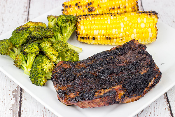 Rubbed with finely ground coffee and a bit of cocoa powder, these Espresso Rubbed Ribeye Steaks are mouth-wateringly delicious!