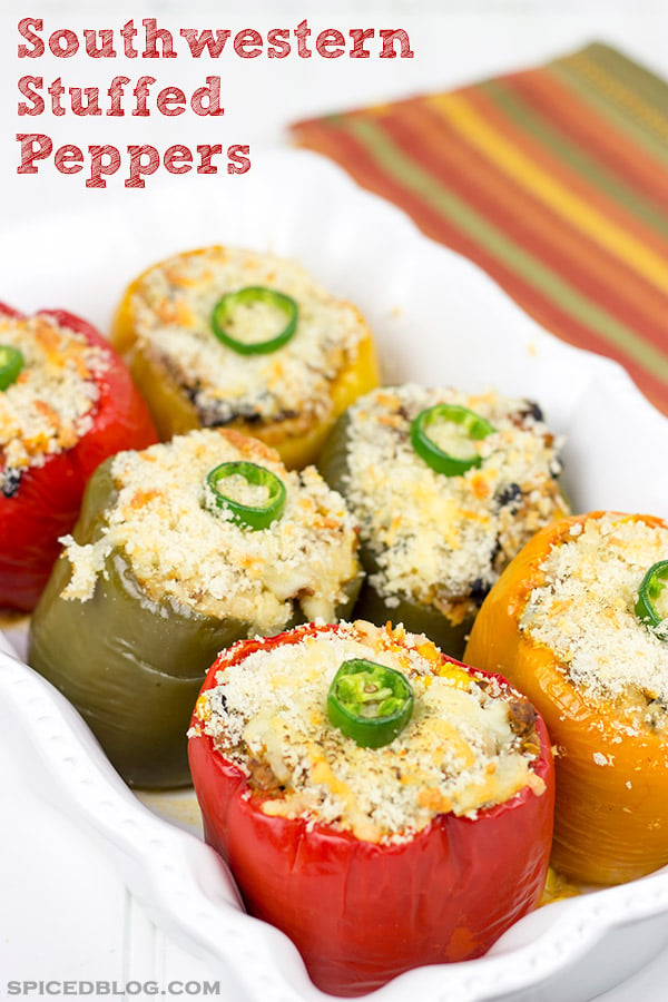 These Southwestern Stuffed Peppers are a tasty and delicious meal...no matter the season!
