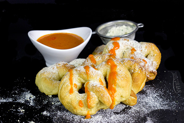 Get ready for game day with a big batch of these Buffalo Ranch Soft Pretzels!