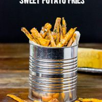 These Chipotle Parmesan Baked Sweet Potato Fries are a delicious and fun side dish for any meal!
