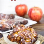 Loaded with fresh apples, these Glazed Apple Fritters are the perfect treat for a cool Fall morning!